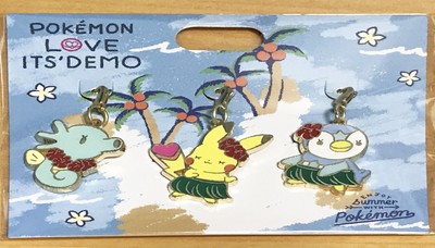 Its Demo Pokemon Metal Charm Pikachu Horsea Piplup Set Ebay