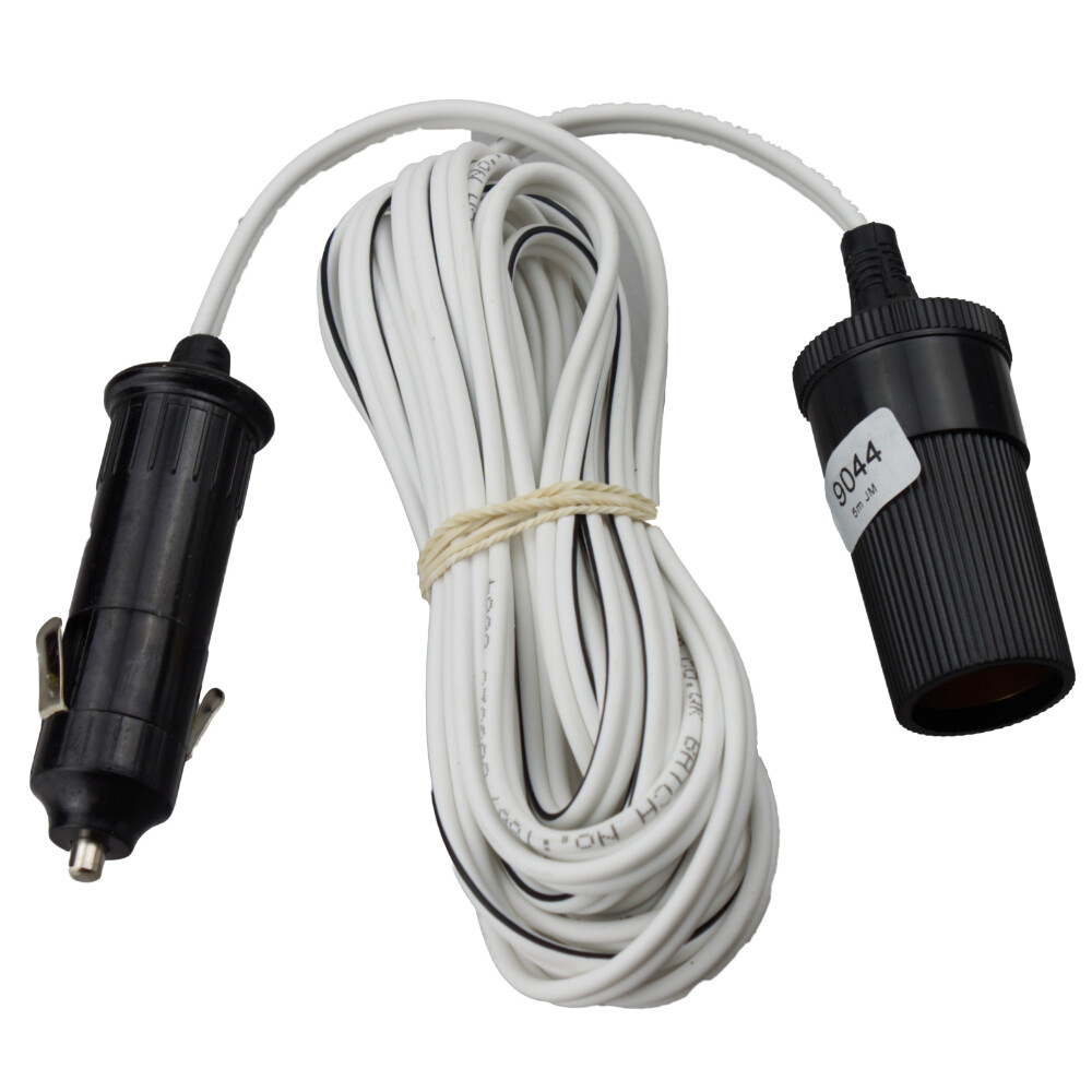Cigar Plug And Socket 5m Extension Lead