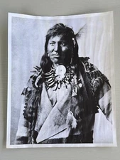 Vintage Photograph Unknown Native American Indian Man Reprint