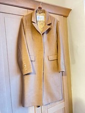 Max Mara Camel Hair Coat Beige Uk Size 6-8 Vgc Authentic