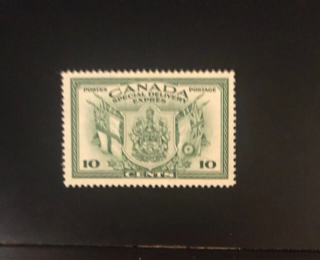 Stamps Canada E10 10 cents grn Mint Never Hinged Special Delivery Stamp -1942 - Image 3 of 3