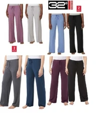 32 Degrees Cool Women's 2 Pack Soft Sleep Lounge Pants, Colors/Sizes