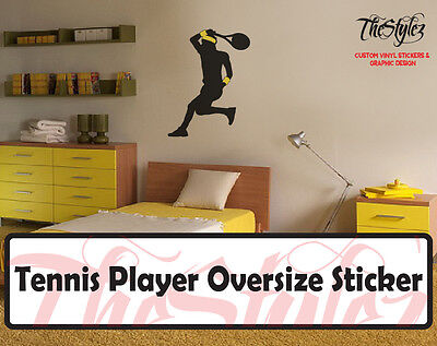 Details about   Tennis Player Custom Vinyl Sticker