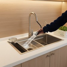 Stainless Steel Sink Kitchen Sink Multifunction Rectangular Undermount Sink