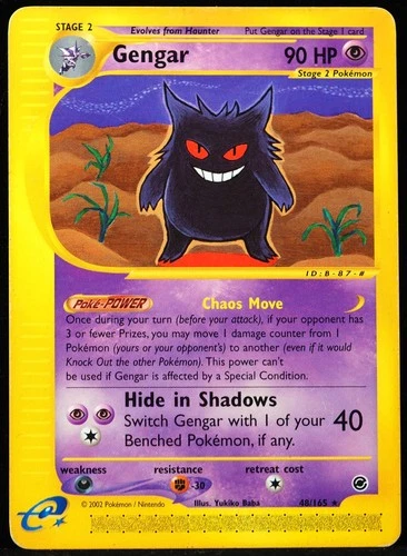 Gengar #48/165 Expedition Base Set LP Pokemon Card