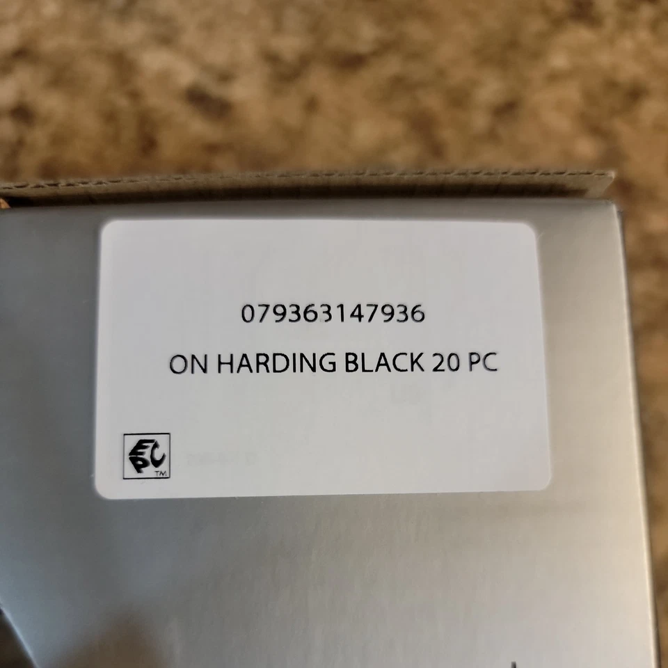 Juego de cubiertos Oneida Harding de 20 piezas de acero inoxidable satinado negro (servicio para 4) Foto 4 de 4
