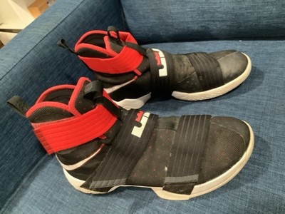 新品Nike LeBron soldier 10バスケットボールシューズ29cm Nike LeBron 10 Men's Size 10 Soldier Black Red Athletic Basketball