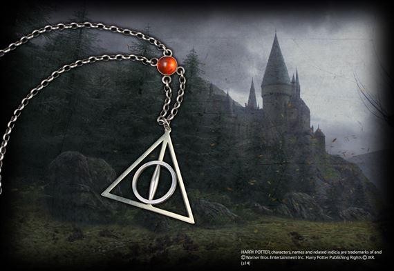 Collana Always Harry Potter - Ciondolo Con Scritta Doni Della Morte Piton Serpeverde Argento