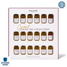 Olive Oil Sampler Gift Set 18 Flavors Cold Pressed Glass Bottles Gourmet Cooking