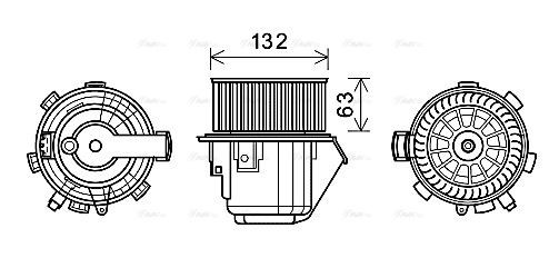 CN8298 AVA Blower FIT CITRO?N C5 (2008) 2.2 HDI
