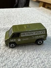 Vintage 1974 Hot Wheels BLACKWALL Khaki Olive US Army Military Police Super Van