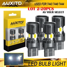 2-20X AUXITO 7443 7440 LED Back Up Reverse Light Parking Bulb 6000K White Canbus