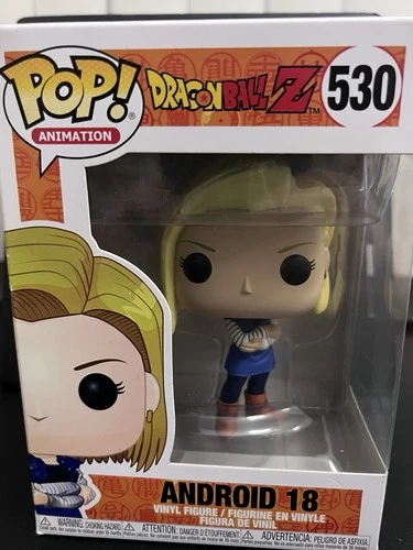 Funko Pop! Animation Dragon Ball Z Android 18 Vinyl Figure #530 Multicolor 2018
