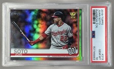 157745883 Juan Soto 2019 Topps #213 Rainbow Foil PSA 10