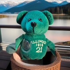 Illinois commemorative beanie baby with coin.