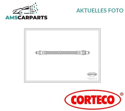 BREMSSCHLAUCH BREMSLEITUNG HINTEN 19027672 CORTECO P NEU OE QUALITÄT