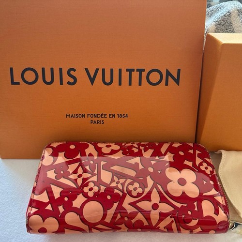 Louis Vuitton Monogram Flower Long Wallet Leather Bifold From Japan