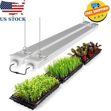 4FT Waterproof Grow Lights for Indoor Plants, Sunlight Full Spectrum 5000K LED