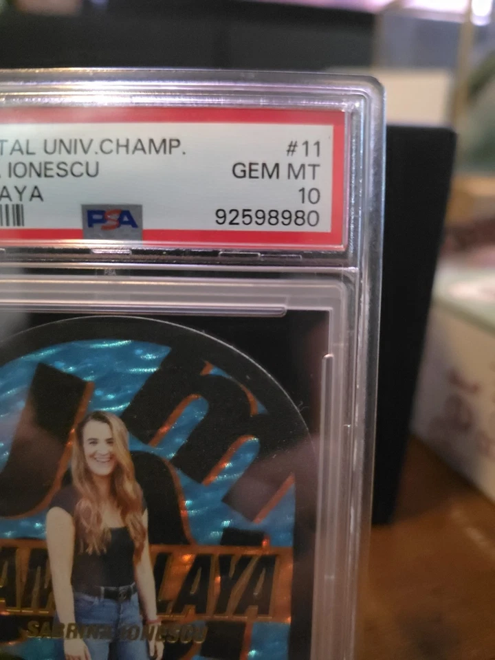 PSA 10 POP 1 2021 Skybox Metal Universe Champions Jambalaya Sabrina Ionescu WNBA Foto 2 de 4