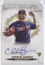 2022 Topps Inception Base Rookie and Emerging Stars /299 Charlie Barnes Auto ni4