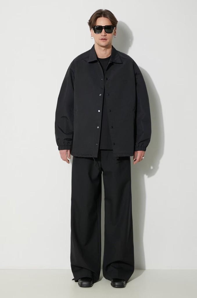 Adidas Y-3 Coach Jacket Black Graphic Flower Yohji Yamamoto IR7106 Size 2XL