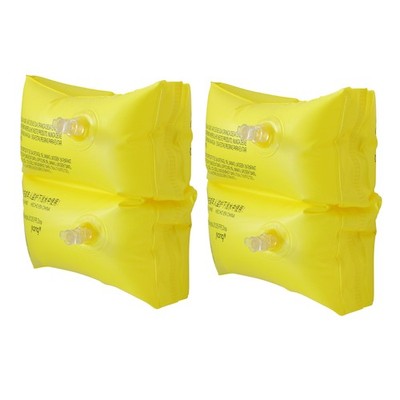 Pool Central 2 Yellow Inflatable Pool Arm Floats for Kids 3-6 Years