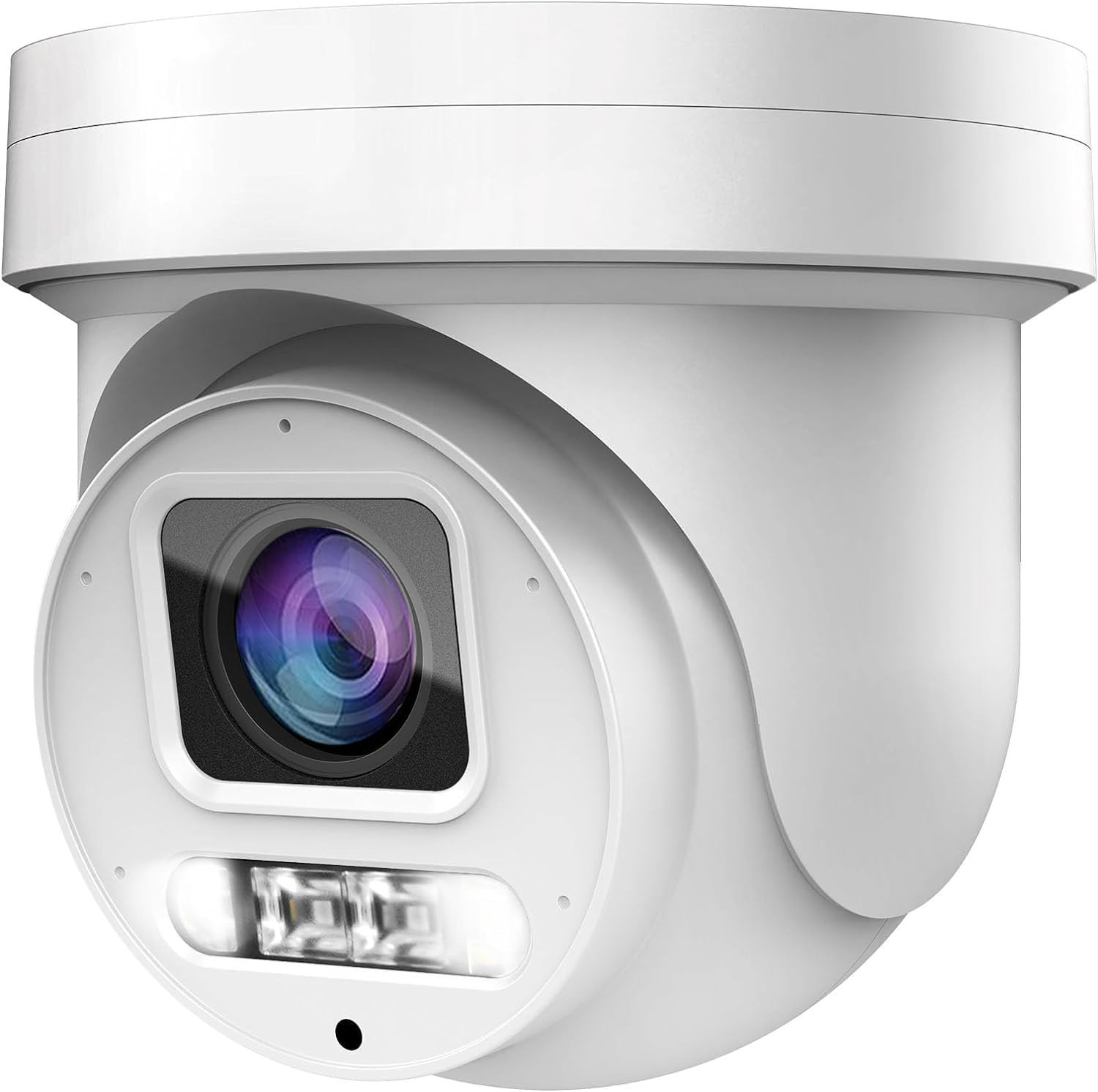 8MP Mini PTZ PoE IP Camera Outdoor 5X Optical Zoom 130Ft Full Color Night Vision