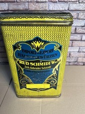 orig. Reklame Blech Dose Rud Schmidt Gewürzwerke Köln Ehrenfeld  32cm Hoch