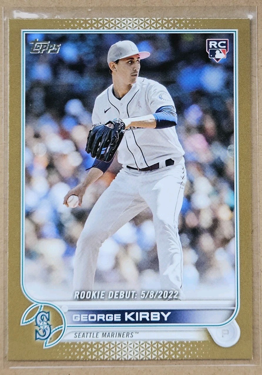 2022 Topps Update George Kirby Rookie RC #US290 Gold Parallel /2022