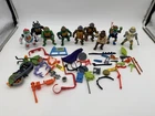 Vintage 1988 Teenage Mutant Ninja Turtles Action Figure Lot Accessories Toys FG1