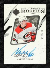 2017-18 Ultimate Collection Rookies 142/399 Martin Necas #59 Auto a3i