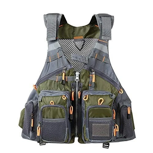 Fly Fishing Vest - Fishing Safety Life Jacket for with foam Army Green
Opens in a new window or tab