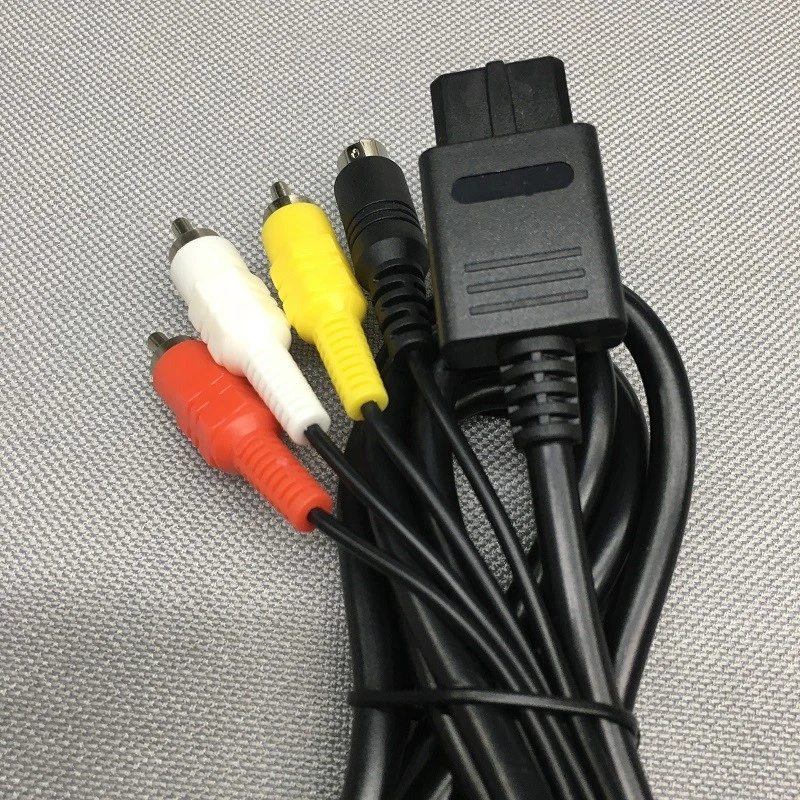 1.8m/6ft Cable for Nintendo NGC N64 SFC GameCube SAV Cable S-Video Cord - Image 3 of 4