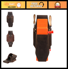 Leather Logging Pouch for Chainsaw Wedges & Tools - Tree Cutting Holder, Brown