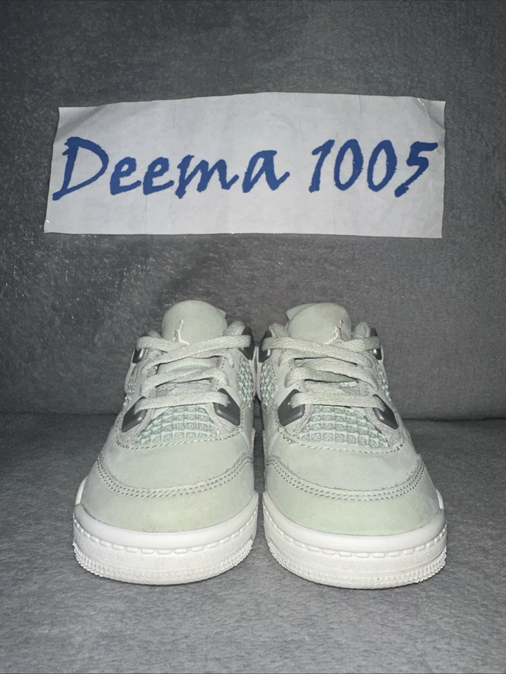 Toddler Air Jordan 4 Retro Shoes ‘Abundance / Seafoam’ HV4384 003 - Size 7C - Image 4 of 4