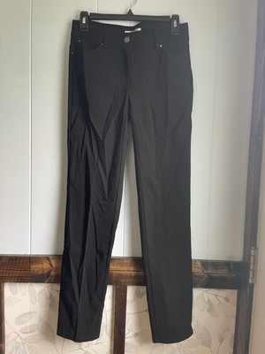 89th and Madison Pants Women's Straight Leg Elastic Waist Pull On Black Size 0