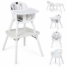 6-in-1 High Chair, Convertible Highchair for Babies and Toddlers/Kids Chair T...