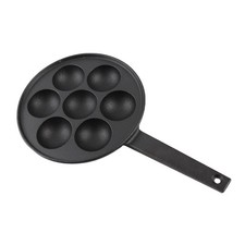 »7 Holes Nonstick Takoyaki Grill Pan Deepened Enlarged Cast Iron Takoyaki Maker