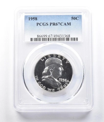 1958 Franklin Half Dollar PR67 CAM PCGS *2630