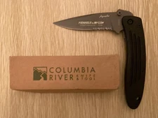 CRKT #7013 APACHE VINTAGE LARGE ATS 34 FOLDING POCKET KNIFE NEW W/BOX.