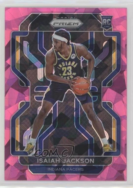 2021-22 Panini Prizm Pink Ice Prizm Isaiah Jackson #309 Rookie RC 1p66