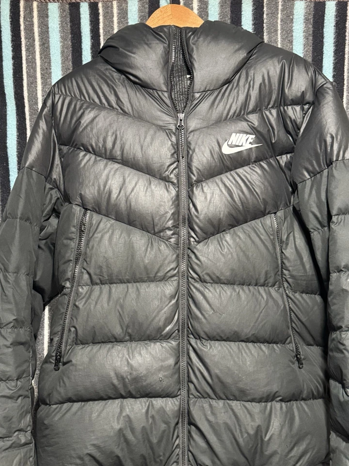 Nike Sportswear Down Fill Hooded Puffer Jacket Black 928833-010 Size Xl - Image 3 of 4