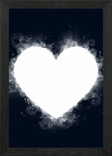 emoji love Framed Wall Art Poster Canvas Print Picture