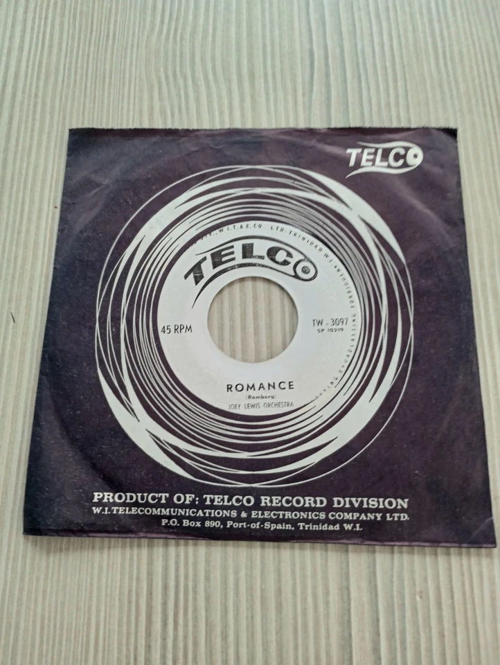 JOEY LEWIS ORCHESTRA " COME SEPTEMBER / ROMANCE ". REGGAE / CALYPSO. RARE SINGLE - Image 3 of 4