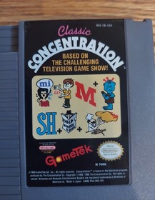 Classic Concentration (Cartridge Only) - NES Game - Strategy Puzzle Game Show