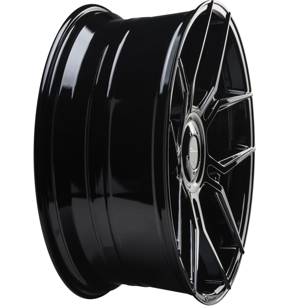 24" Giovanna Haleb Black 24x10 Concave Wheels Rims Fits Rolls-Royce Wraith
