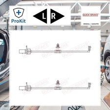 2x ORIGINAL® Quick Brake Warnkontakt, Bremsbelagverschleiß Hinten für VW