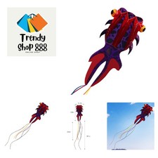 Kite Giant 3D Dolphin Frameless Soft Parafoil Kites for Kids and Adults Easy ...