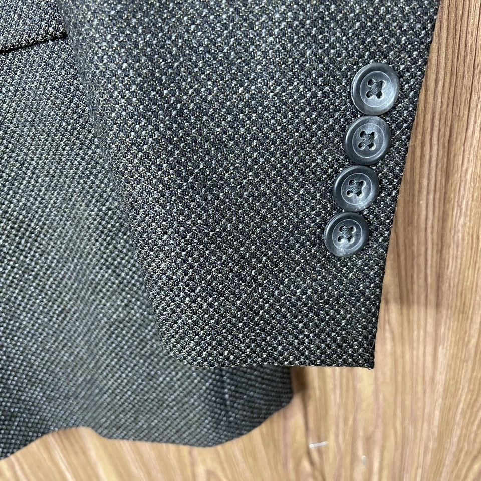 Pronto Uomo Italy Made Sport Coat Mens 38R Brown Multicolor Wool Double Vented - Image 3 of 4