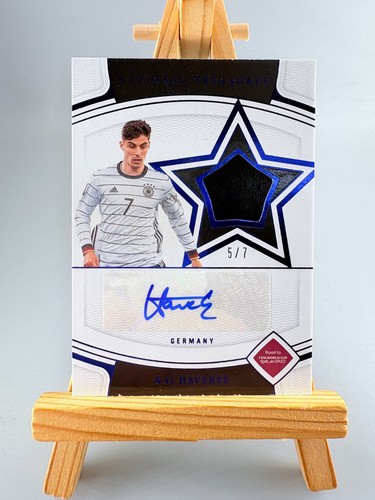 2022 National Treasures Germany Kai Havertz Patch Auto 5/7 jersey number